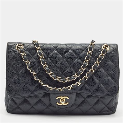 6,100 + results for chanel flap bag caviar 